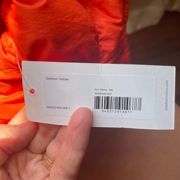 Orange Softshield Vest Unisex XXL - Picture 3 of 6